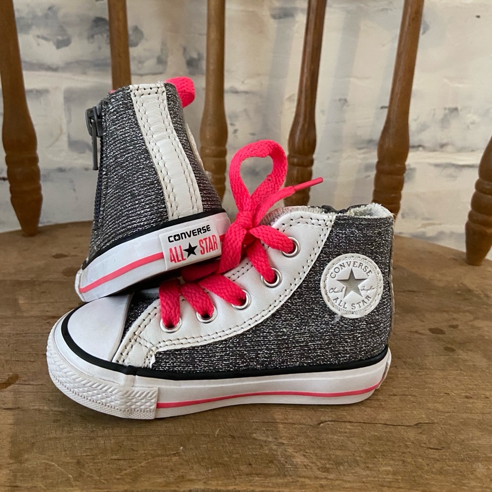 Toddler girls size 5 converse